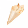 Dish for snacks disposable cone wood 17cm 50pcs