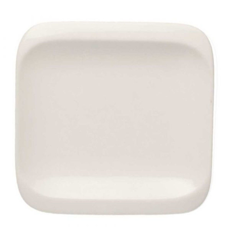 Small plate 11.5x11.5cm INFINITY white