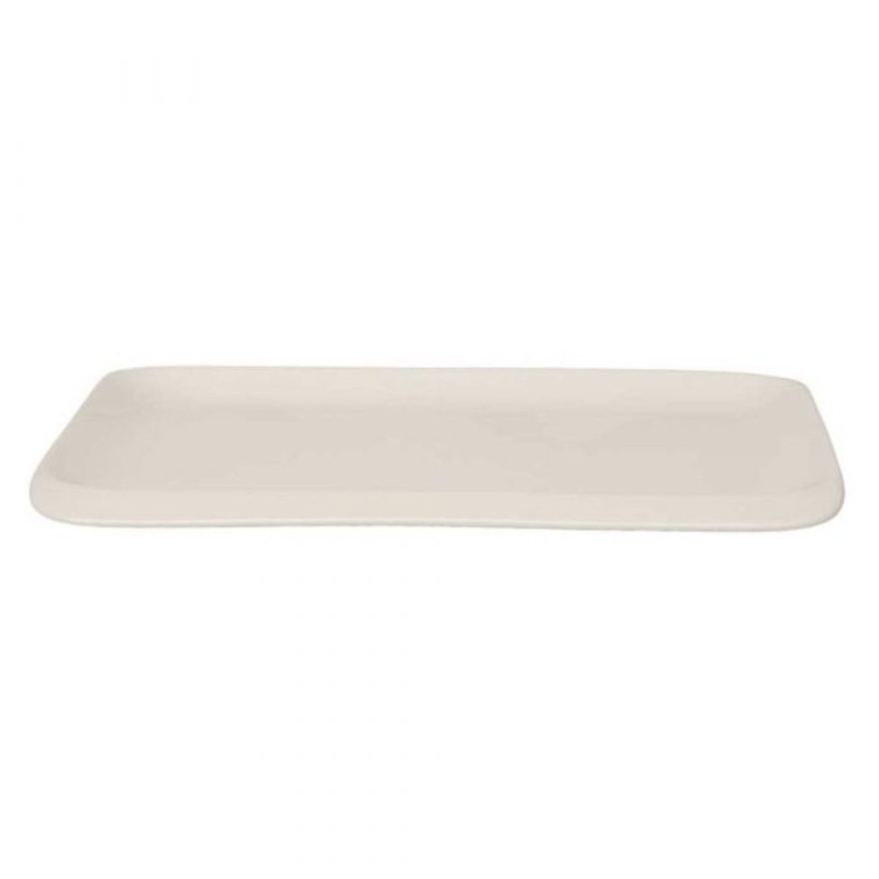 Rectangular plate 28.5x18cm INFINITY white