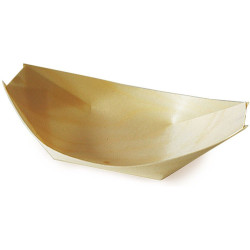 Wooden boat 21.5x11cm 100pcs