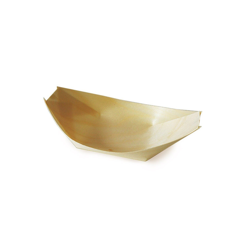 Wooden boat 11x7cm 100pcs