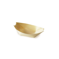 Wooden boat 8x5.5cm 100pcs