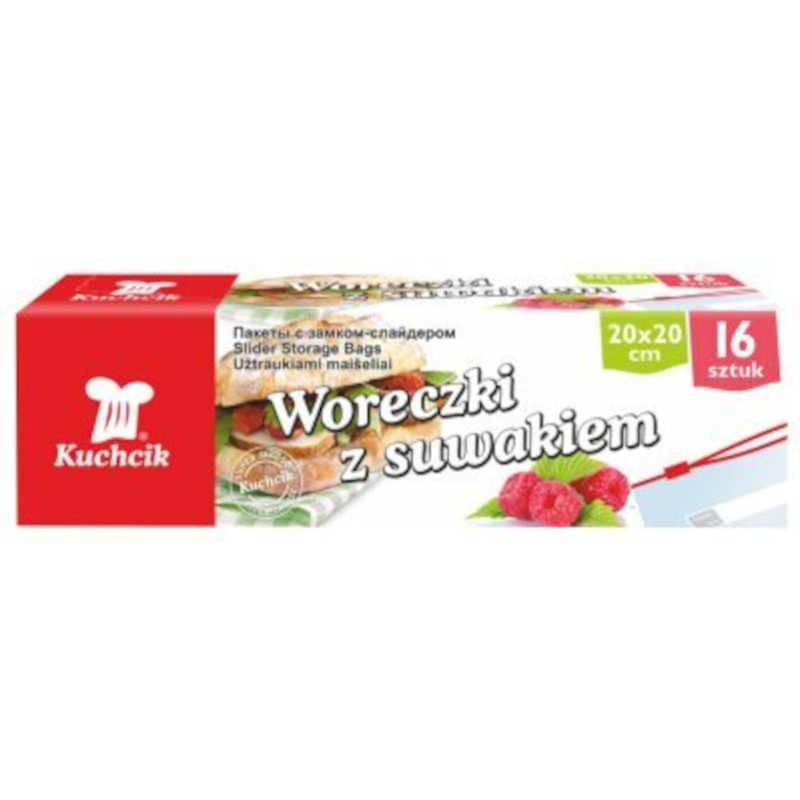 Zip-lock 20x20cm 1.5 l 16pcs