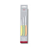 Paring Knife Set, 3 pieces, light orange,light green,light yellow, bulk