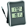 Digital indoor-outdoor-thermometer via cable 60x24x83mm 59g MIN/MAX black
