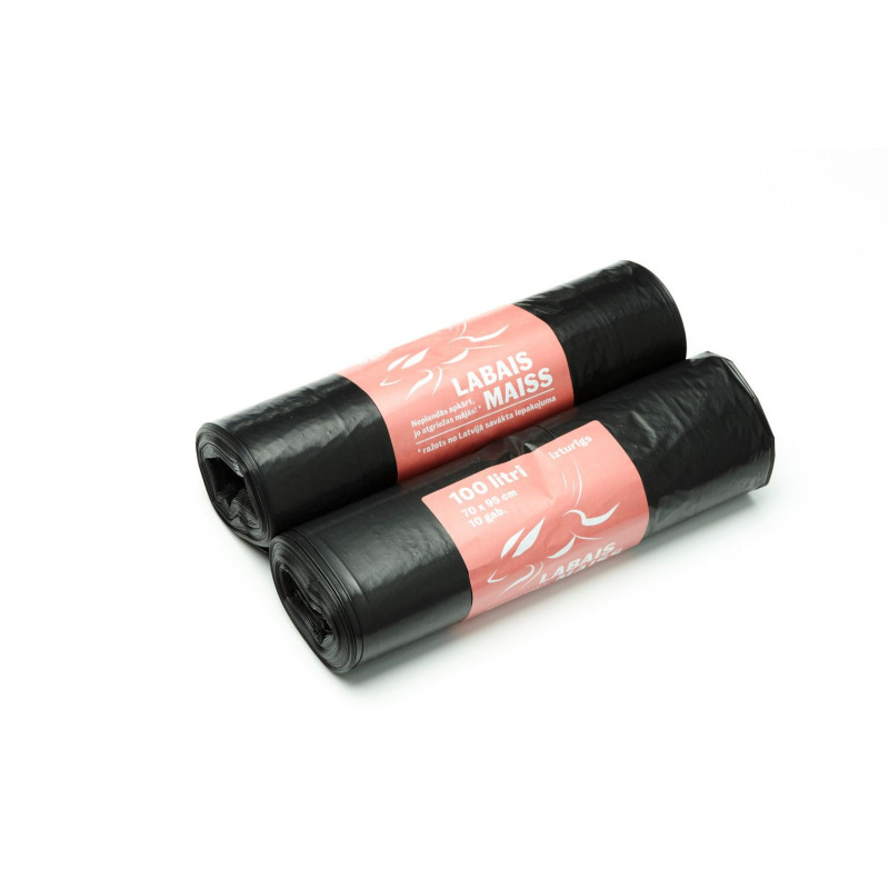 Garbage bags 100l 10gb 70x95cm (33 microns)