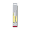 Paring Knife set with peeler, 3 pieces, light yellow, bulk