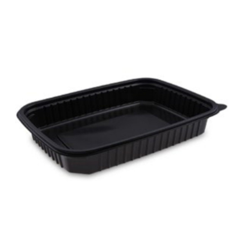 Tray black 1200ml 25×18,5cm h-4cm 50pcs