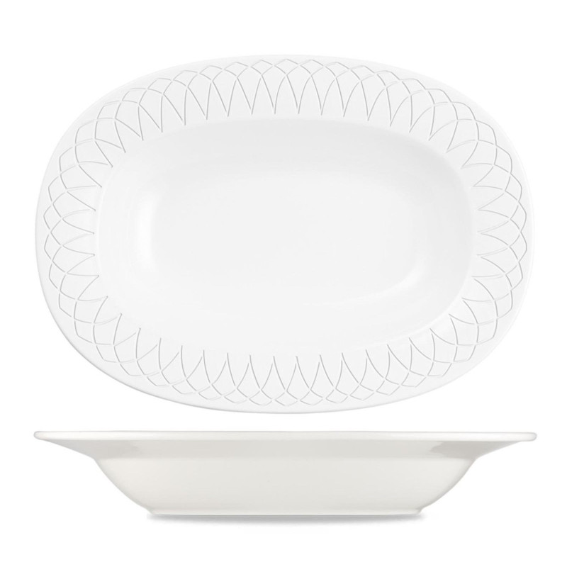 Pasta bowl oval ALCHEMY-JARDIN 34cm