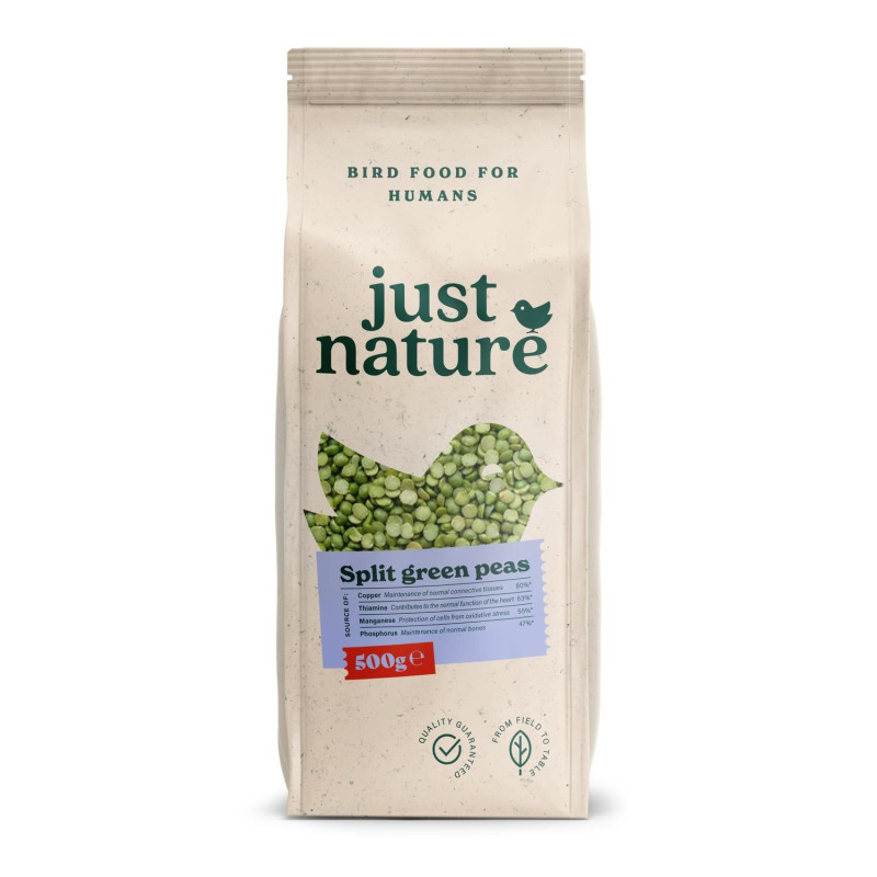 Šķelti zaļie zirņi 500g JUST NATURE