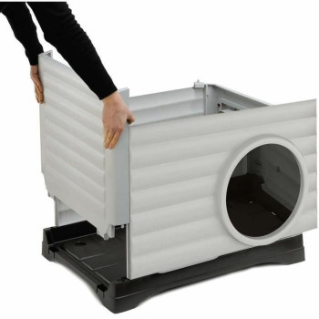 Mājdzīvnieku gulta Ferplast PETVILLA 50 Sveķi Termoplastisks 38,5 x 43 x 38,5 cm Balts Pelēks,,,