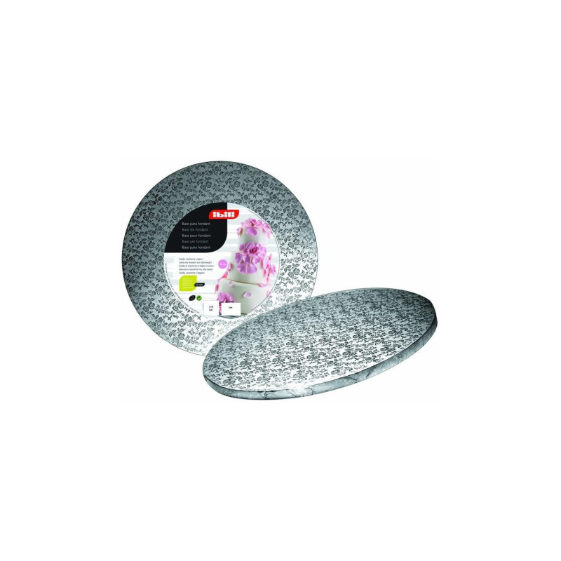 Cakeboard D40cm h-1.2cm silver