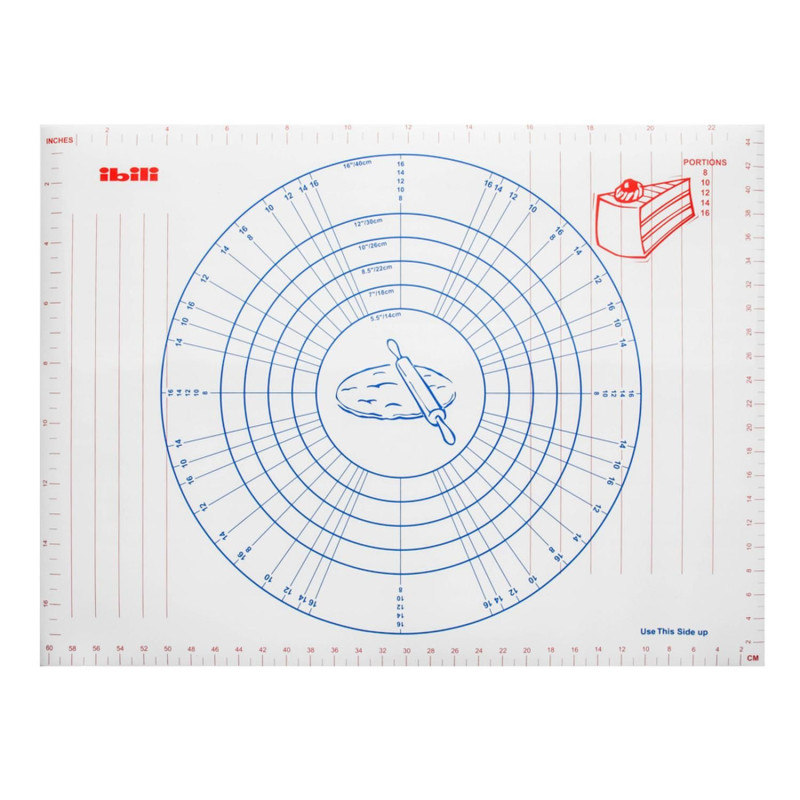 Pastry Mat with Measurements 61x45.5cm