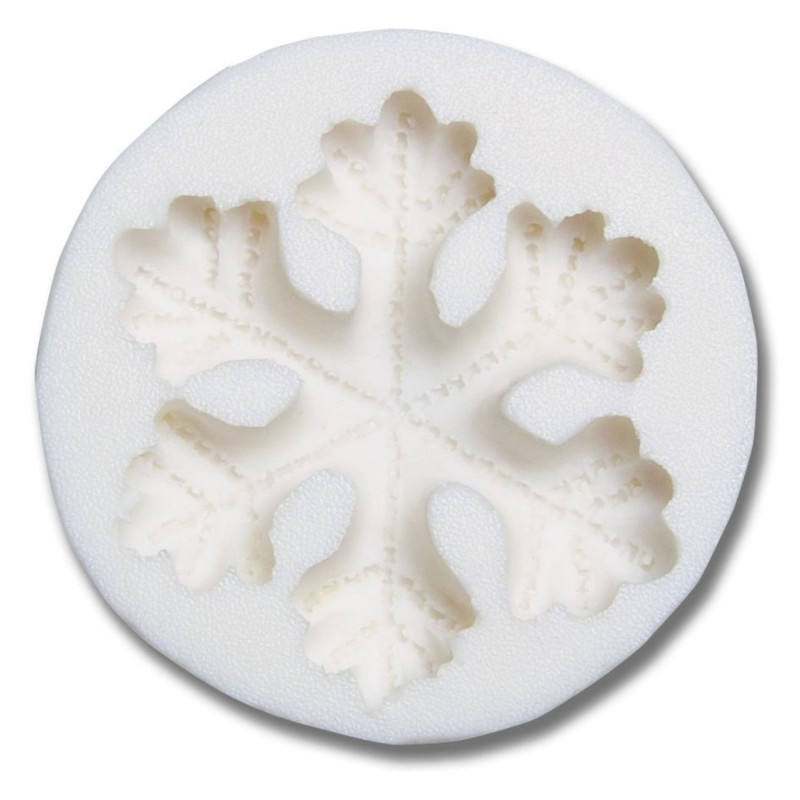 Form snowflakes embossed silicone 6.5cm