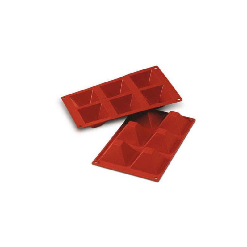 Forma silikona 71x71 h-40mm 6x90ml PYRAMIDS