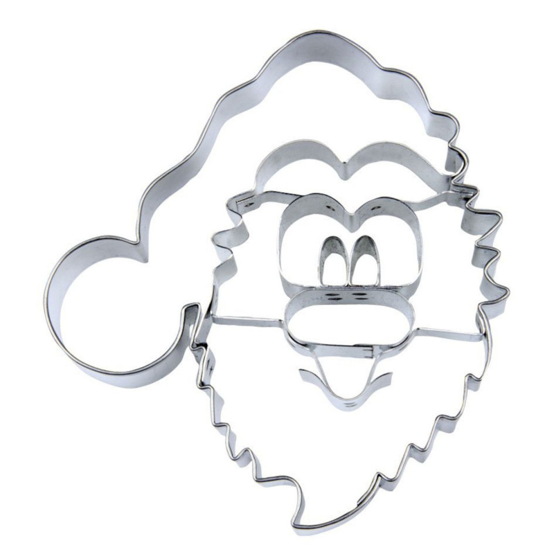 Cookie cutter St/s 9cm SANTAS FACE [10]