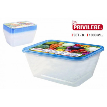 Kastes продуктовые ptmasasmasas. 1.0L 8шт Privilege 3042