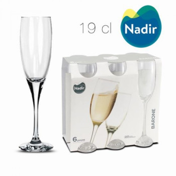Taurės šampanui 190ml 6vnt BARONE