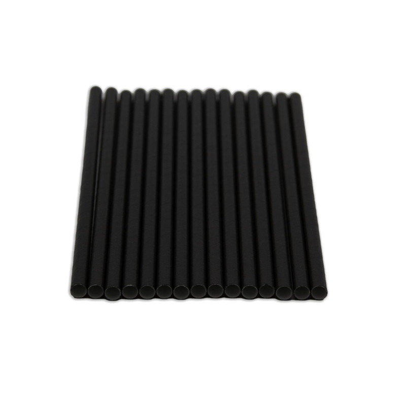 Straws paper D0.8 h-24cm 250pcs black