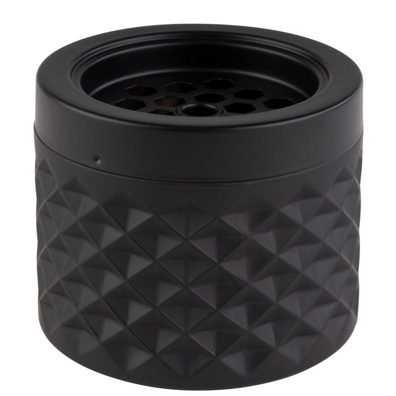 Pelnu trauks ø9.5cm h-8cm stikla melns