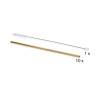 Stainless steel straw 10pcs 21.4cm gold + brush