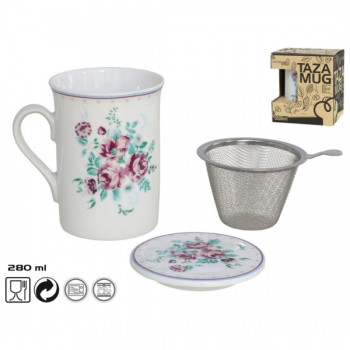 Puodukas su met. sieteliu 280ml GARDEN