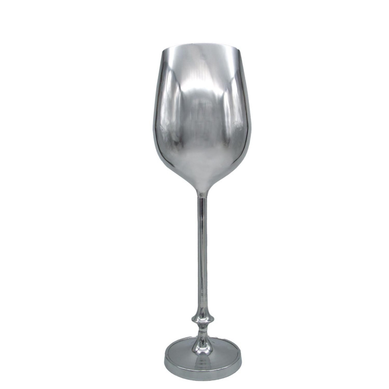 Ice bucket stand flute complete in stainless steel - mirror finish D170 h-700mm