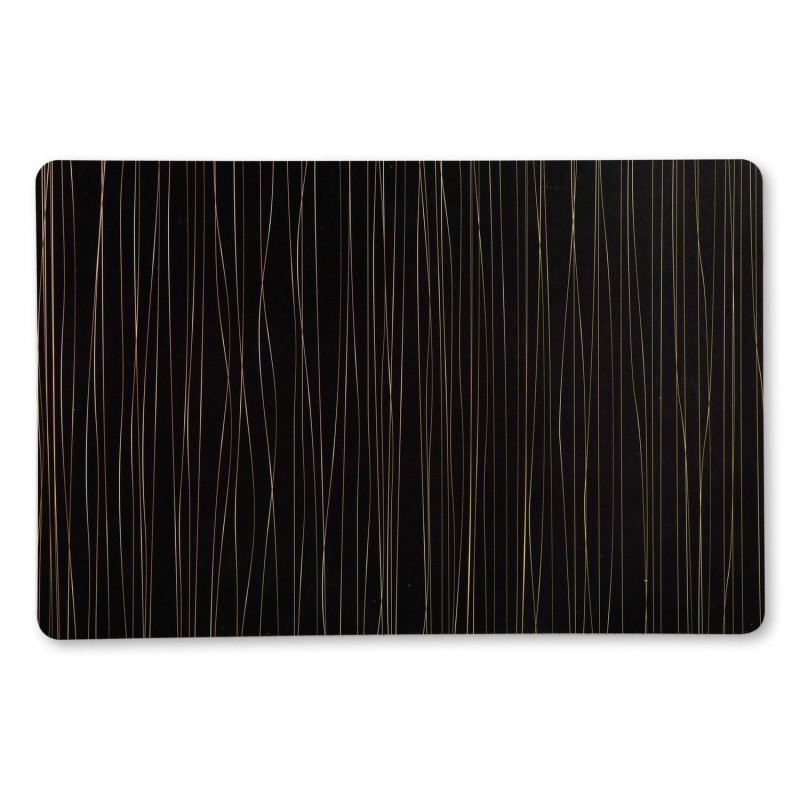 Stalo stendas PP 43.5x28x0.07cm juodas/auksas [10]