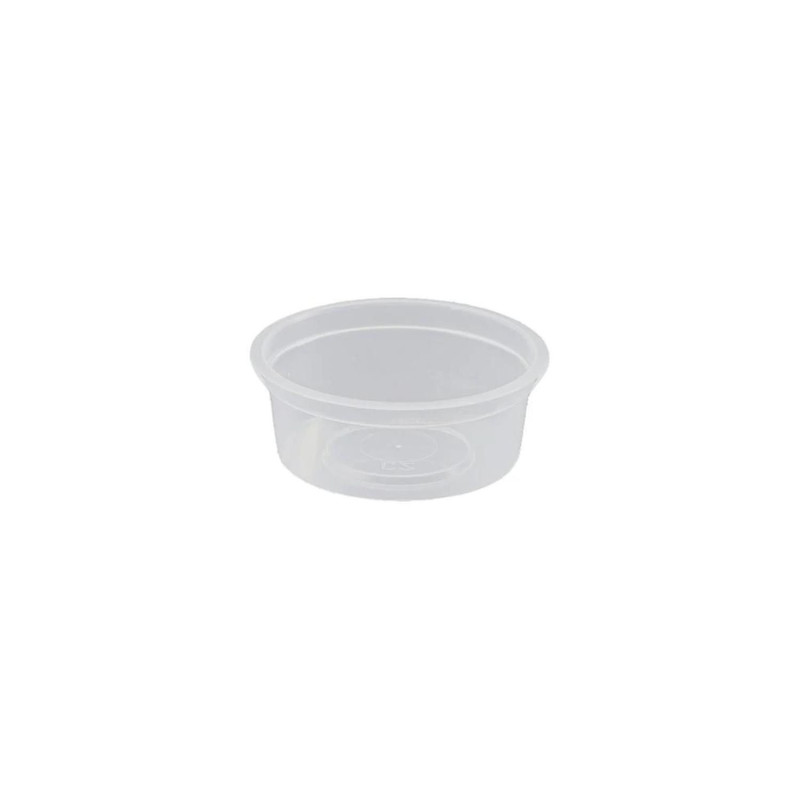 Plastic containers, round, 50ml 100pcs