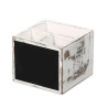 Lauavarustuse kast 12x10x12cm valge puit