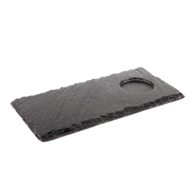 Tray NATURAL SLATE D3.5cm 25x12cm