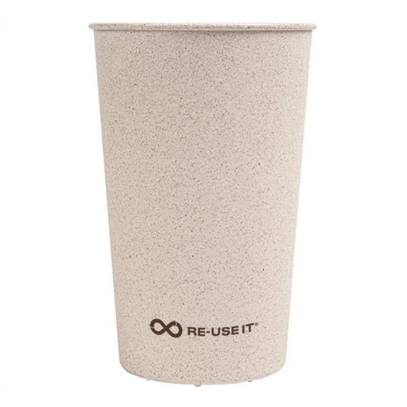 Reusable glasses 500ml RICE HUSK
