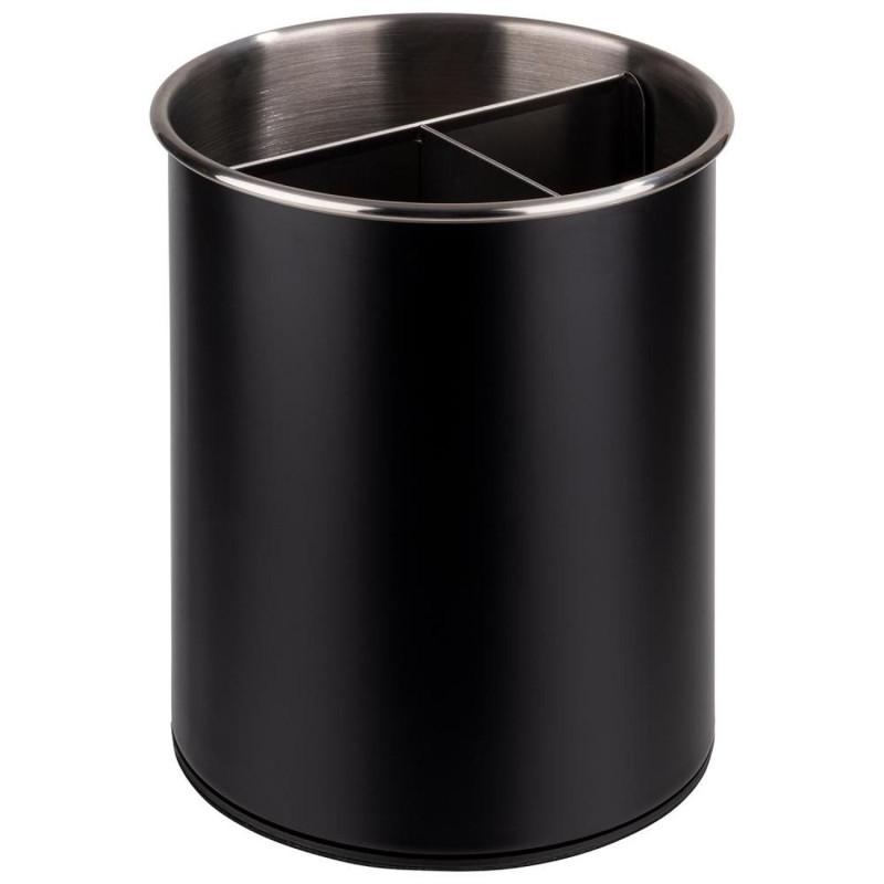 Lauavarustuste kast ø 13cm h-16.5cm n/t must, pöörlev