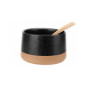 Bowl DELA with wooden spoon D9.5cm h-5.5cm