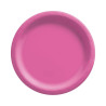 Plate round paper D 23cm 10pcs Fuchsia [30]