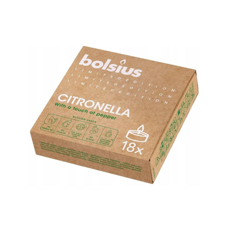 Tējas sveces 18gab CITRONELLA 4h [8]