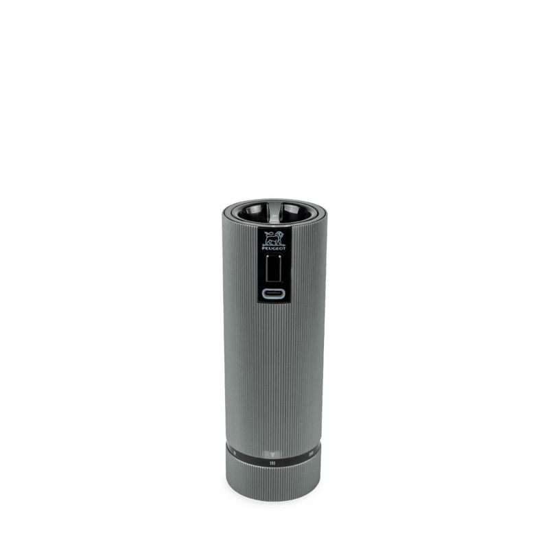 Pepper mill LINE ELECTRIC 15cm dark aluminium rechargeable