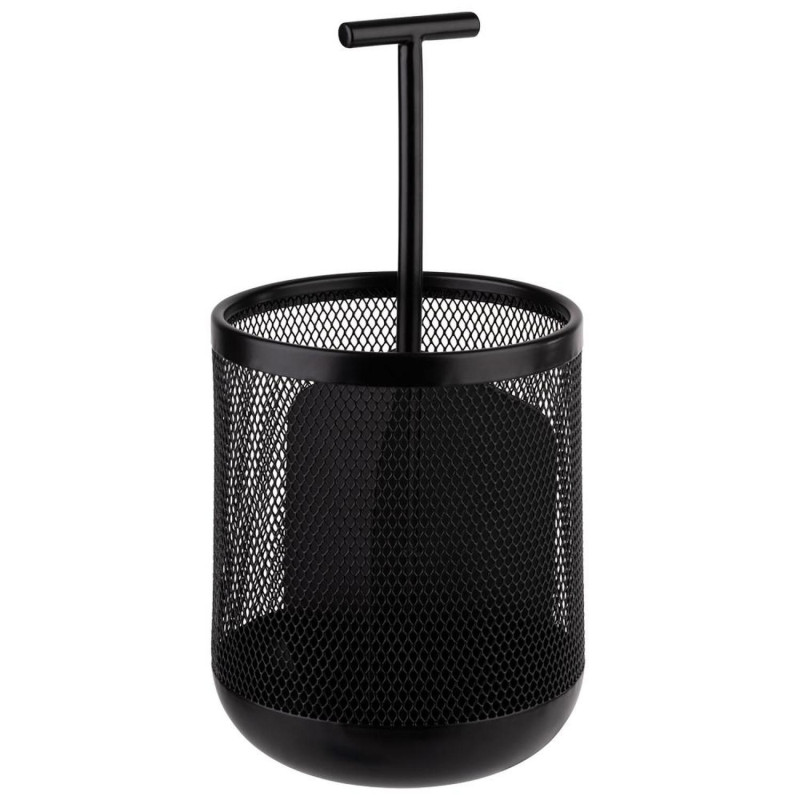 Cutlery bin DART 3 compartments D 12cm h-25cm metal black