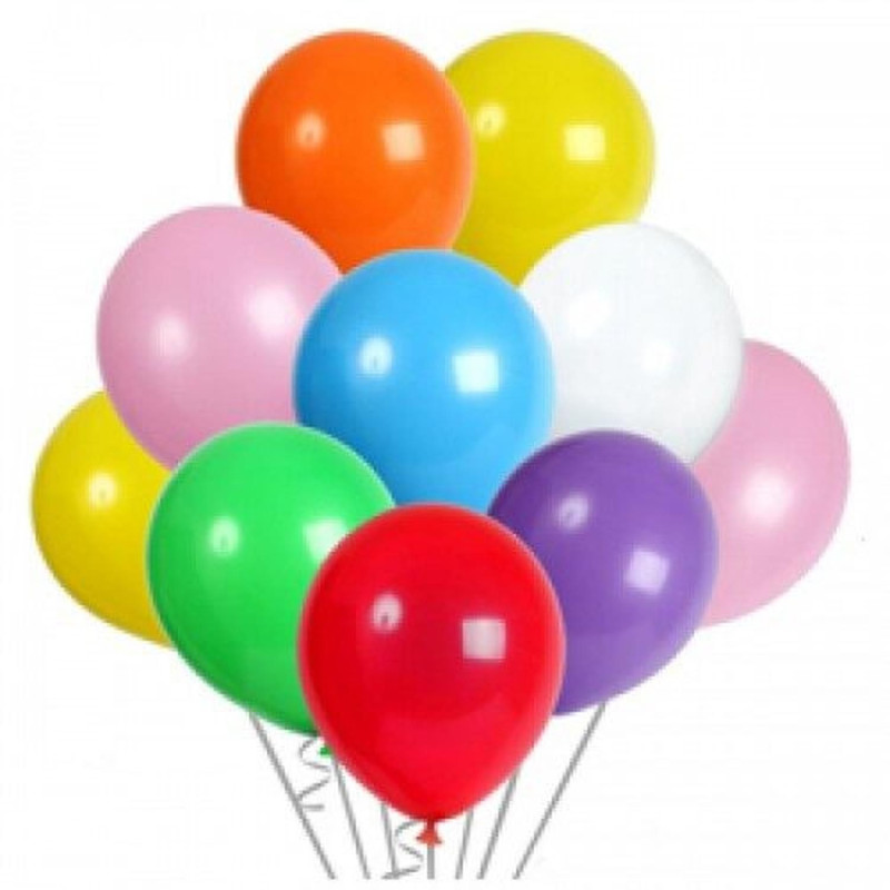 Balloons 25x75cm 100pcs mixed colours