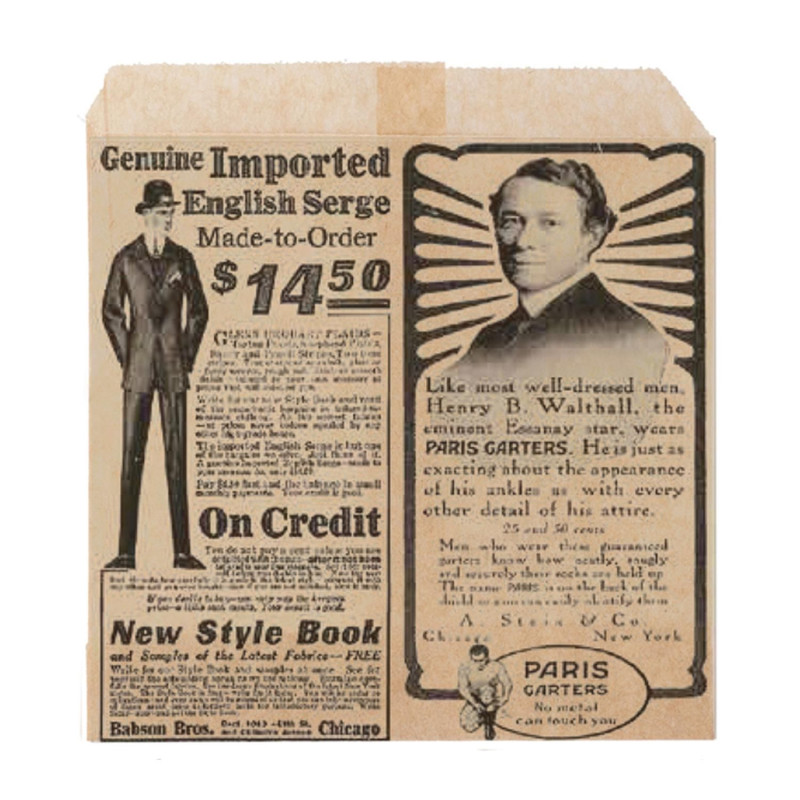 Chip bags 12x12 cm TIMES brown 1000 pcs [8]