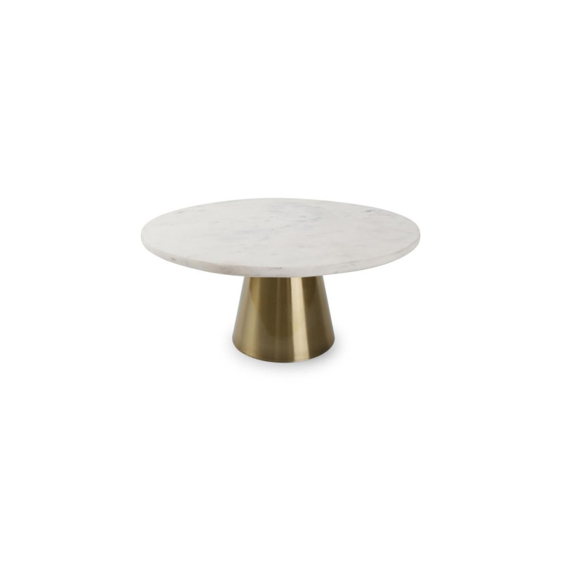 Cake stand GLINT D30cm marble gold