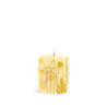 Pillar candle h-8cm, D6.8cm Butter Yellow