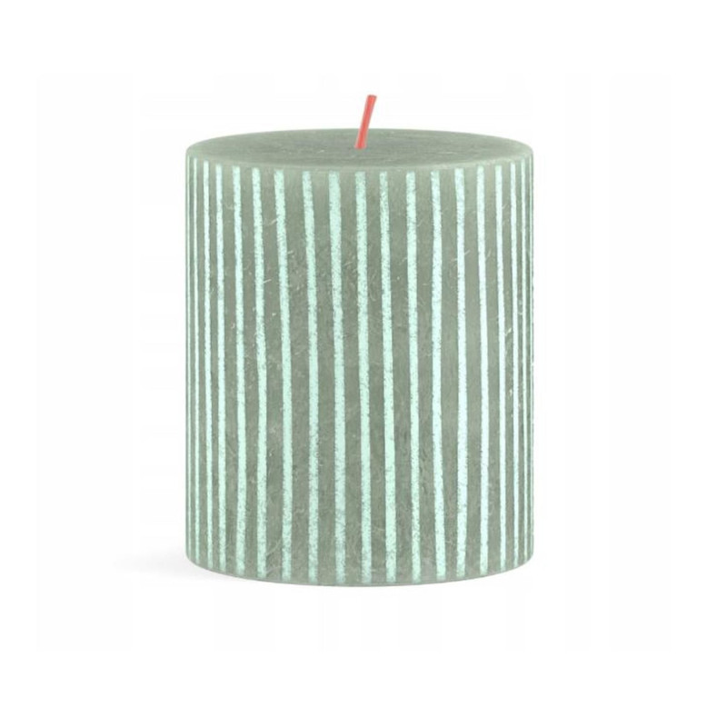 Pillar candle h-8cm, D6.8cm Jade Green [4]