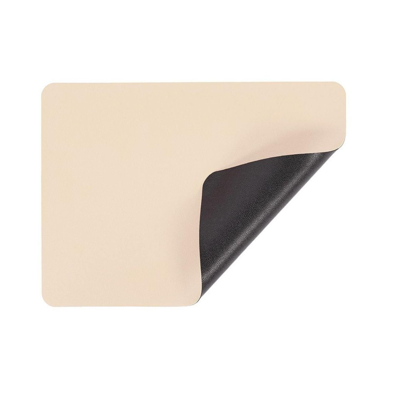 Placemat TRAMONTANA Leather look imitation, 32x44cm, cream-black