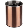 Cutlery bin D 13cm h-16.5cm ss copper, rotable