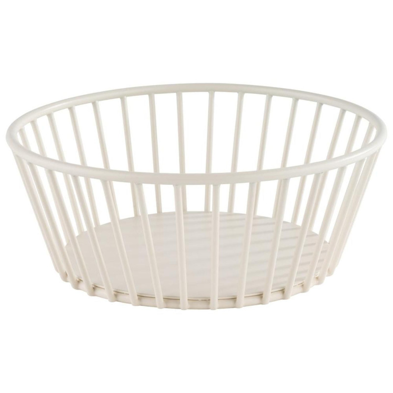 Basket URBAN Ø 17cm h-7cm metal white