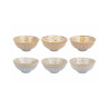 Assorted bowls set of 6 MANILLA D12cm