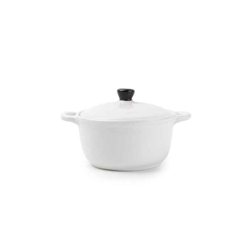 Baking dish with lid TEGLIA D12.5cm white