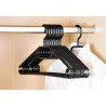 Plastic hanger set of 10 black 40cm
