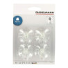 Suction hooks transparent 4x4x2cm 4gb
